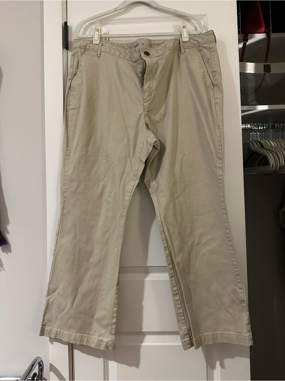 Women’s Beige Chino Boot Cut Pants